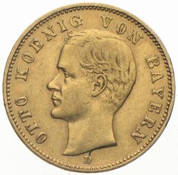 20 Mark Gold Otto König von Bayern