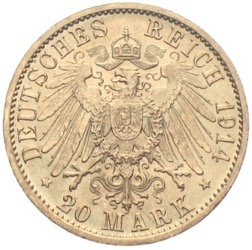 Reichsadler Goldmünzen 1890-1915