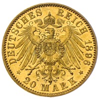 20 Mark Karl-Günther Fürst zu Schwarzburg Sondershausen 1896