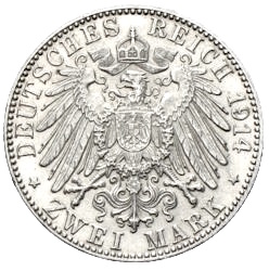 3 Mark Bayern Ludwig III 1914