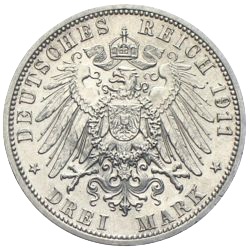 3 Mark Georg Fürst zu Schaumburg Lippe 1911