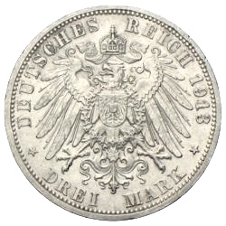 3 Mark Mecklenburg Strelitz 1913