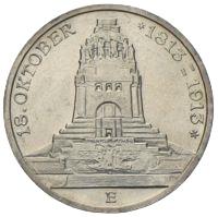 3 Mark Sachsen Völkerschlachtdenkmal