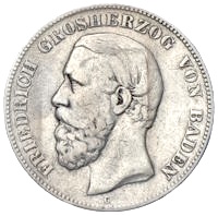 5 Reichsmark Baden Friedrich