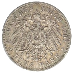 5 Reichsmark Württemberg Wilhelm