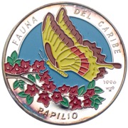 Kuba 10 Pesos Farbmünze 1996