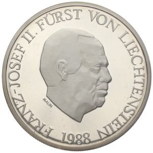 Münzen des Fürstentums Liechtenstein 10 fr Franz-Josef Silber