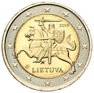 2 Euro Litauen Lietuva Euromünzen