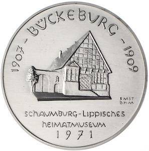 Hermann Löns Medaille Bückeburg Silber