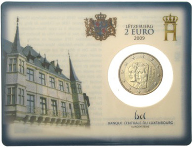 Luxemburg 2 Euro Coincard