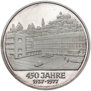 Medaulle Marburg Philips-Universität Marburg Oberhausen Weihnachtstaler Silber