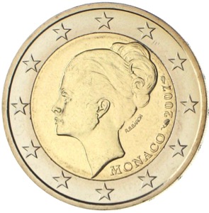 Monaco Rarität 2 Euro Grace Kelly 