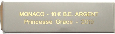 10 Euro 2019 Grace Kelly Box Umkarton