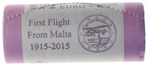 Münzrolle 2 Euro Malta 2015