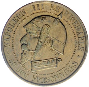 Spottmedaille Frankreich 5 Centimes Napoleon III