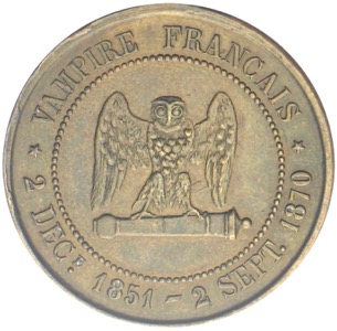 Spottmedaille Frankreich 5 Centimes Napoleon III