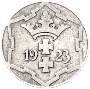 Danzig 10 Pfennig Stadtwappen 1923