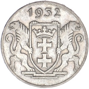 Danzig 5 Gulden Marienkirche 1932
