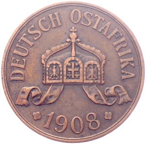 Deutsch Ostafrika 5 Heller 1908