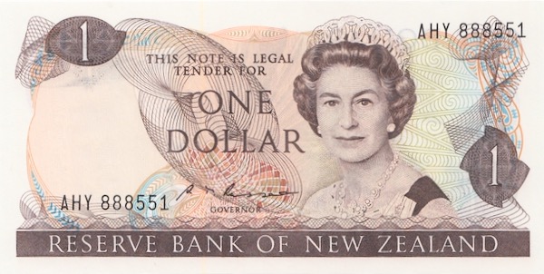 Neuseeland Banknote 1 Dollar 1981