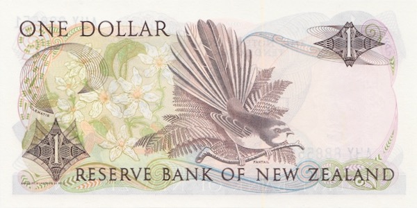 Banknote New Zealand 1 Dollar 1981