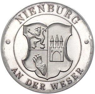 Silbermedaille der Stadt Nienburg Weser
