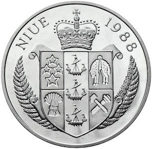 Niue 100 Dollars Kennedy 1988