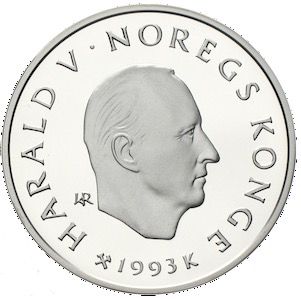 Norwegen 100 Kroner Lillehammer 1994 Abfahrt