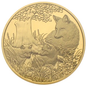 Österreich 100 Euro Gold Wildtiere Fuchs