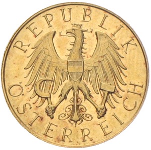 Österreich 25 Schilling in Gold