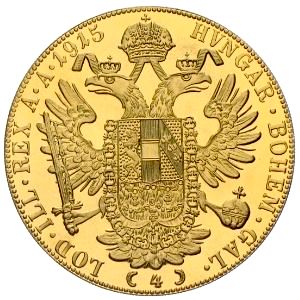 Gold 4 Dukaten Österreich Joseph 1915