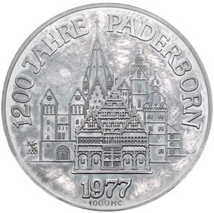 Münzen und Briefmarken in Paderborn Silbermedaille 1977