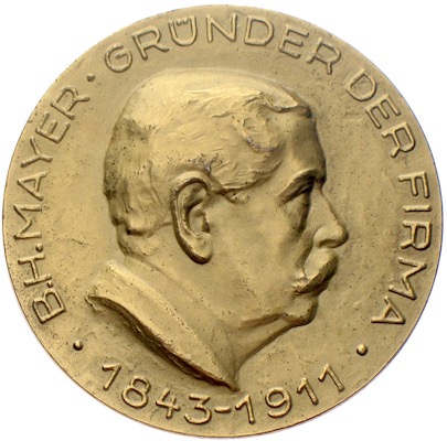 Pforzheim B.H.Mayer Medaille 100 Jahre