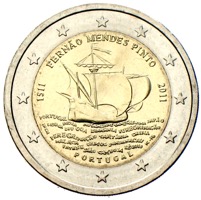 Portugal 2 Euro Gedenkmünze Mendes