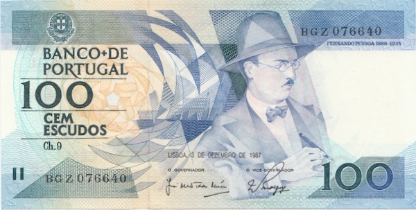 Portugal Banknote 100 Escudo 1987