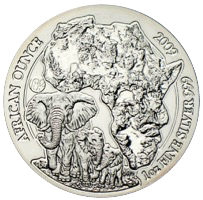 Ruanda African Ounce Silber Anlagemünze