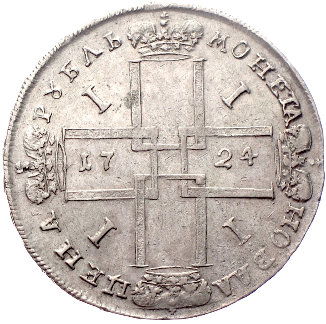 Russland Rubel Peter I. 1724