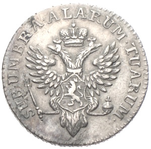 Herrschaft Jever 1/2 Reichsthaler 1798 für Paul I., Zar von Russland