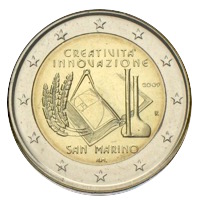 San Marino 2 Euro Jahr der Kreativität