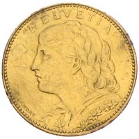 Schweiz Vreneli 10 Franken Gold