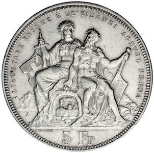 Schweizer Schützentaler Lugano 1883