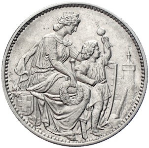 Schweizer Schützentaler Schaffhausen 1865