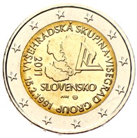Slowakei 2 Euro Visegrad