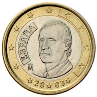 1 Euro Spanien Juan Carlos