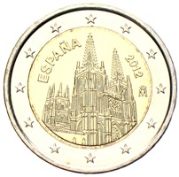 Spanien 2 Euro Burgos