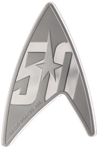 Star Trek 50th Anniversary Tuvalu 1 Dollar Delta Coin 2016
