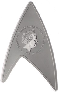 Star Trek 50th Anniversary Tuvalu 1 Dollar Delta Coin
