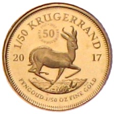 Krügerrand 1/50 Unze 2017 50 Jahre Krügerrand