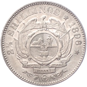 Zuid Afrika 2 1/2 Shillings 1896 Paul Kruger