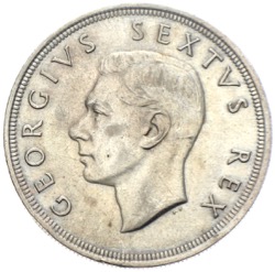 5 Shillings Springbock Süd-Afrika 1951